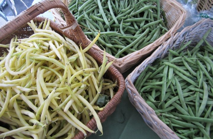 Beans at farmers markets