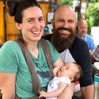 Judi and Stephen McRae at Swamp Rabbit Cafe and Grocery
