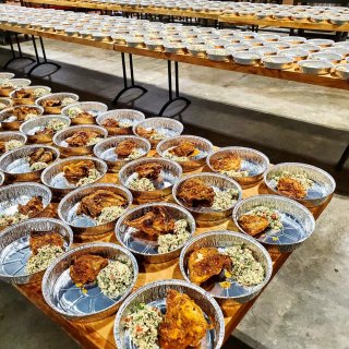 meal preparation at Wicked Weed Funkatorium