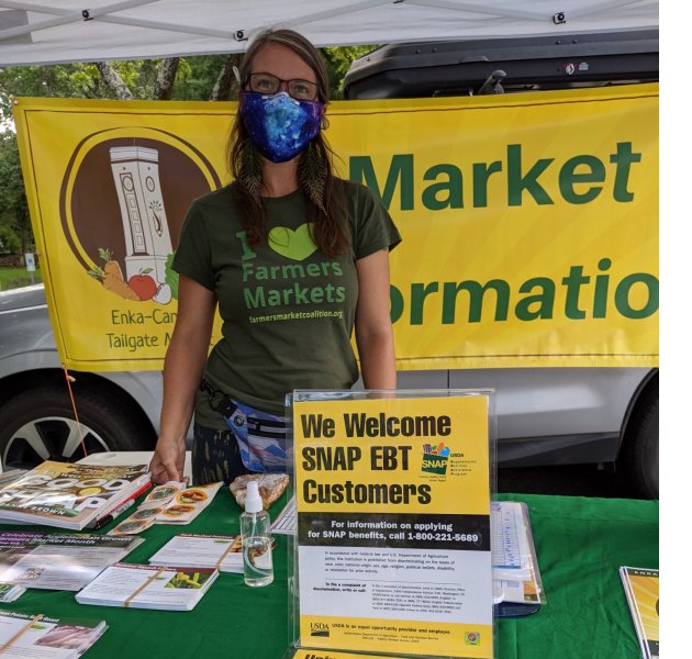 Farmers market manager Heather Fleming at Enka-Candler Tailgate Market