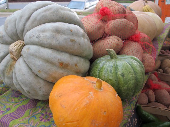squash and potatoes