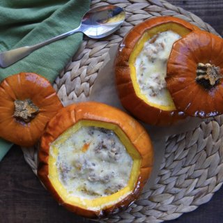 soup in a pumpkin