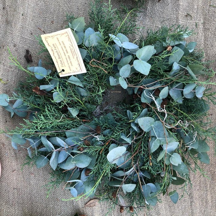 wreath from Fisher Branch Farm