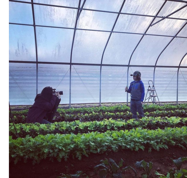 Behind the scenes filming at Sleight Family Farm