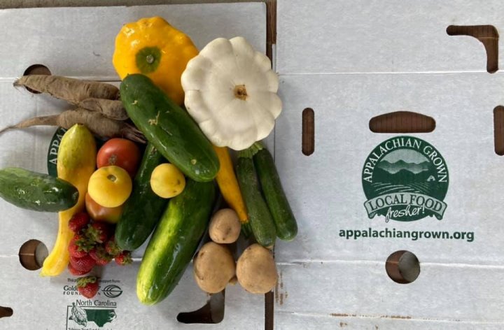 produce delivered through Appalachian Farms Feeding Families