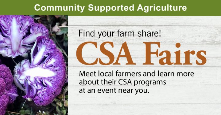 ASAP's CSA Fairs, Feb 10 and March 11
