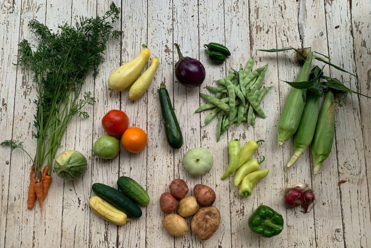 CSA produce from Dirt Poor Farm