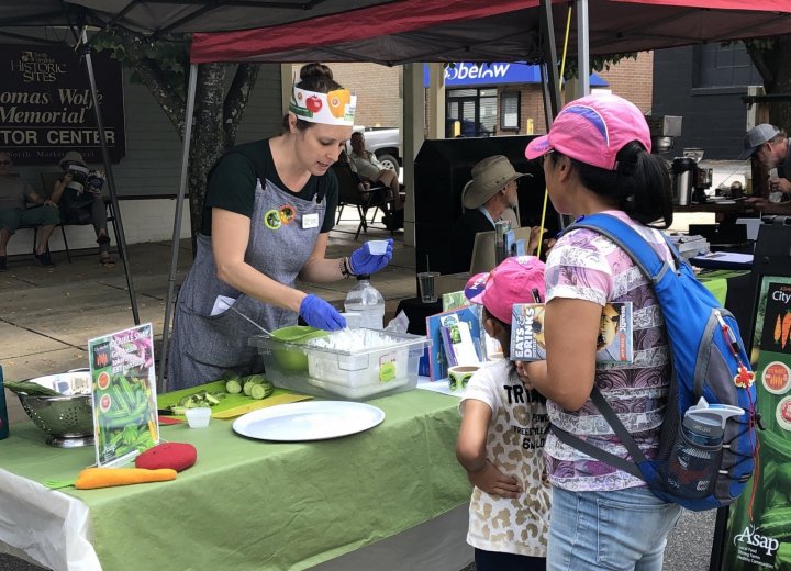 Taste test at Asheville City Market
