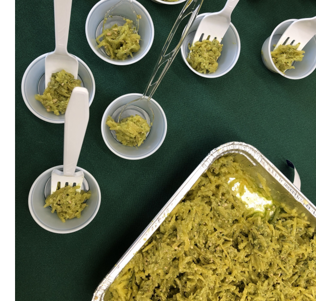 spinach pesto with spaghetti squash