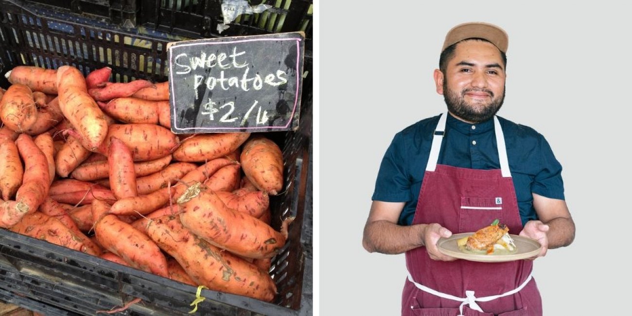 Chef Luis Martinez's Baked Sweet Potato recipe