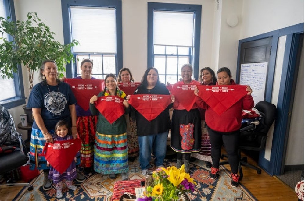 In November, IEN hosted a small group to collaborate on the curriculum and we invited local community members and women that joined us virtually in the International Indigenous Feminist Organizing School, and together, we formed a vision for an Indigenous feminisms conference. 