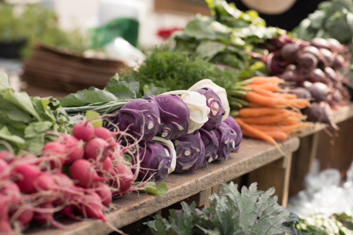 radish, kohlrabi, carrots, beets