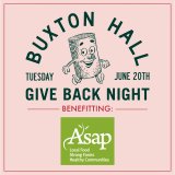 Buxton Hall Give Back Night June 20