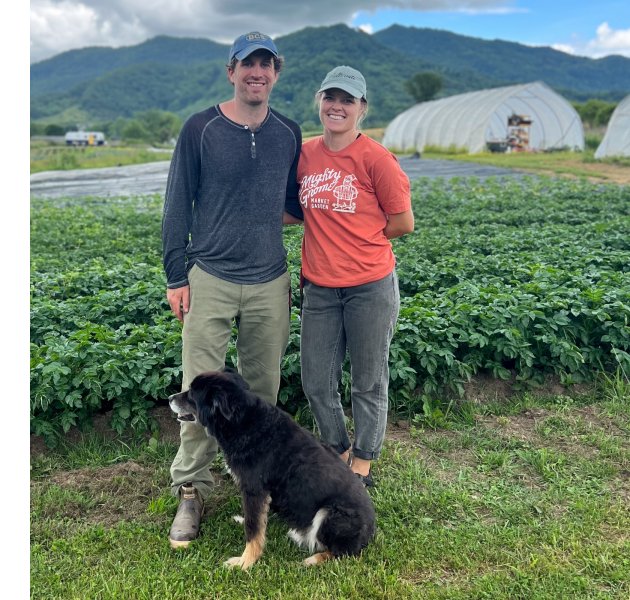 Mark McDonagh and Danielle Keeter of Mighty Gnome Market Garden