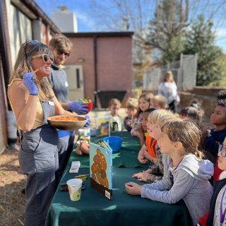 Growing Minds local food taste test at Oakley Elementary