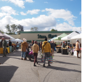 people shopping at RAD Farmers Market relocated to Stein Mart