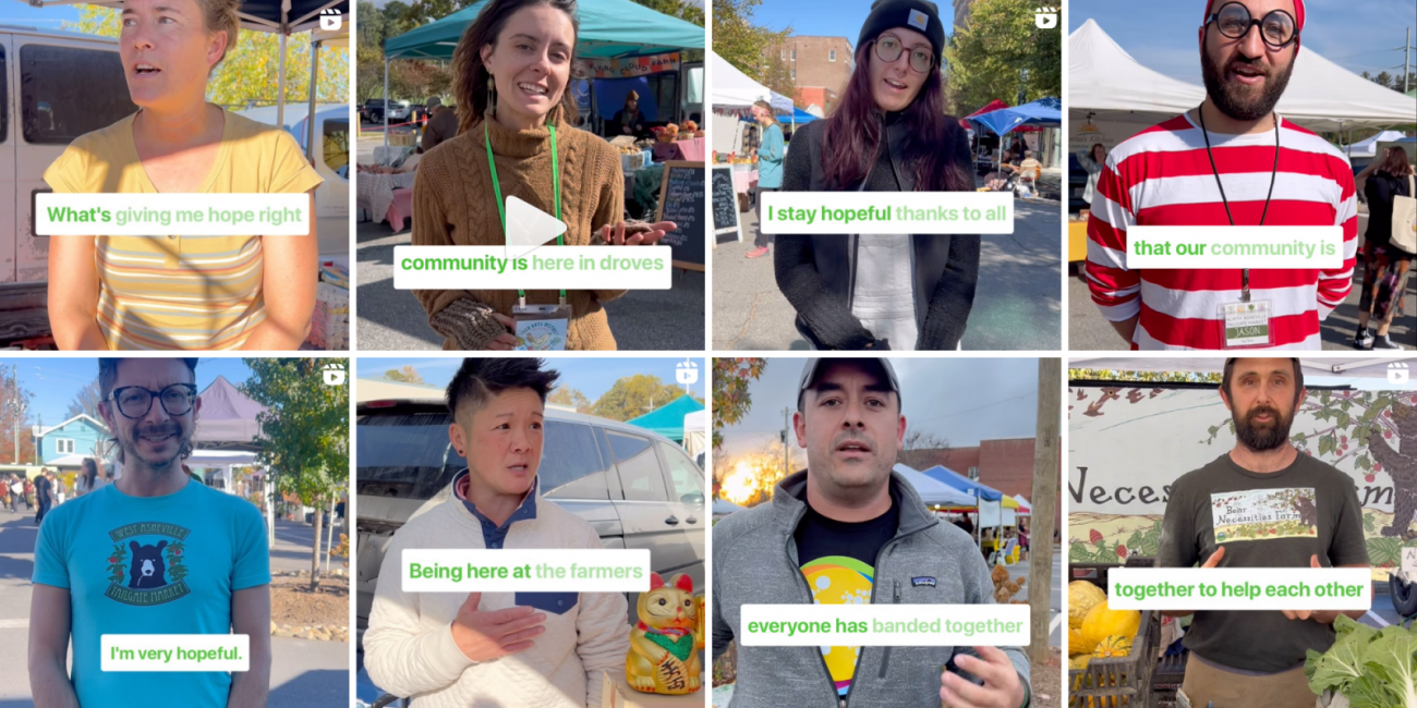 "What gives me hope" videos from ASAP's Instagram feed