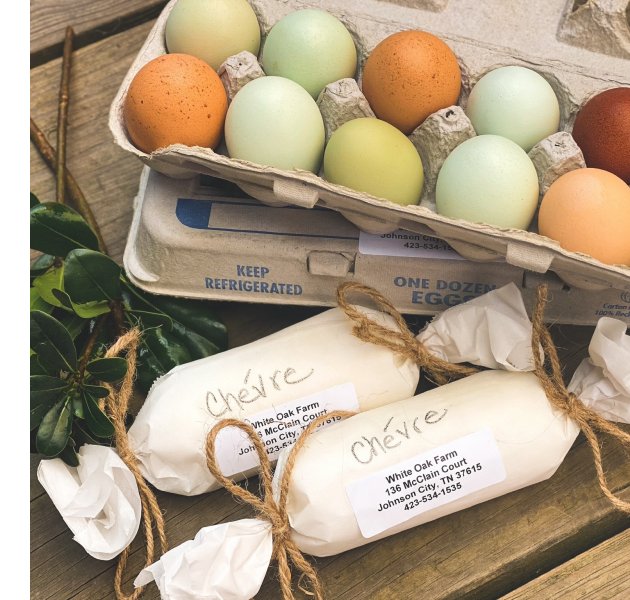 eggs and goat cheese 