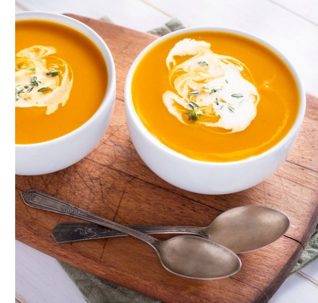 Butternut squash and apple soup