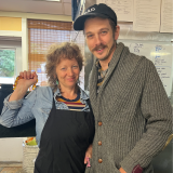 Ashley Capps (left) and Travis Schultz (right) of New Stock Pantry