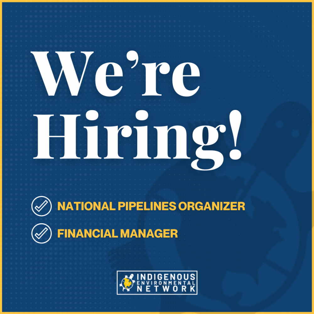 We're Hiring! National Pipelines Organizer & Financial Manager