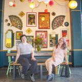 From left, pastry chefs Dana Amromin and Beth Kellerhals
