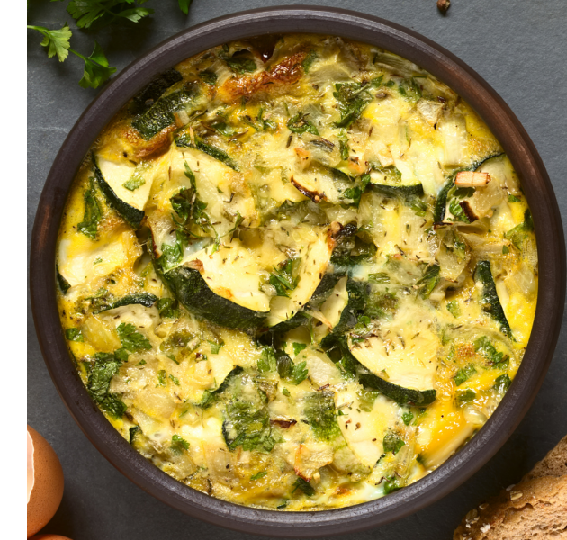 summer squash frittata